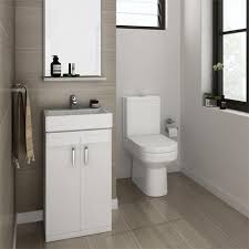 Nova Cloakroom Suite Floor Standing Basin Unit Close Coupled Toilet At Victorian Plumbing Uk Simple Small Bathroom Ideas Cloakroom Suites Small Bathroom
