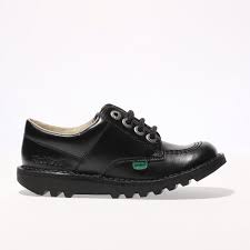 These sneakers are made in france, they are recycled and recyclable. Kids Unisex Black Kickers Kick Lo Shoes Schuh