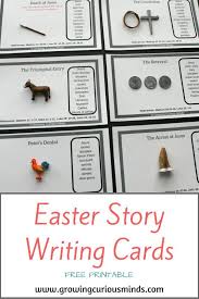 Free Printable Writing Cards For The Easter Story In 2020 Easter Story Story Writing Homeschool