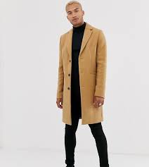 The kingliest of all coats is here to help you make power moves only. Asos Design Tall Wool Mix Overcoat In Camel Tan From Asos On 21 Buttons