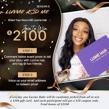 Attention‼《    6》come back!  Whether  you've tried our hair or not, you can join the Event!     in total, total bonus of $ of gift cards! *