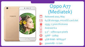 Oppo A77 Mediatek Specification - YouTube