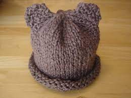 This listing is for the knitting pattern to make this adorable baby hat. Fiber Flux Free Knitting Pattern Baby Bear Hat For Preemie Newborn And Baby