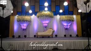 Wedding Decorations To Rent Classic Stage Decorations On Rent Lucky Wedding Rental Wedding Stage Decorations Wedding Backdrop Decorations Wedding Stage