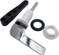 Leva per serbatoio WC, kit di ricambio per valvola di scarico WC, maniglia  di scarico WC con lega di zinco, leva universale per cassetta WC : ...