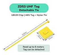 ZD330 RFID Cable Tie Wrap UHF Tag Reusable Strap - สายผูกถอดได้ ZD53 / 30  ชิ้น