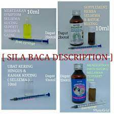 Ubat kucing sakit mata, ubat kucing keracunan, ubat kucing demam, ubat kucing selsema, ubat kucing kurap, ubat kucing patah kaki, ubat kucin. Set Selsema Kucing Bukan Antibiotik Percuma 4 Syringe Shopee Malaysia