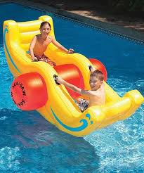 Sea Saw Rocker Float Pool Toys Inflatable Pool Toys Cool Pools