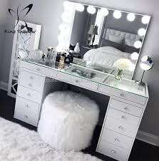 The floor in front of the vanity should be the same as the rest of the bedroom, so don't install vinyl just in that area. White Beautiful Design Bedroom Mirror Stations Salon Styling Station Dressing Table Makeup Vanity Table With Led Light Buy Mirrored Furniture Wholesale Make Up Vanity Table Set Vanity Table With Lighted Mirror Product On