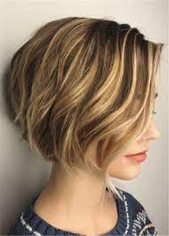 Jaw Length Bob Human Hair Wavy Wig 10 Inches Thick Hair Styles Long Bob Hairstyles Short Bob Hairstyles