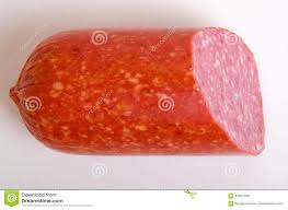 The recipe and preparation of the sausage vary regionally. Wurst Kochen Geraucherter Korniger Russe Servelat Stockfoto Bild Von Produkte Sauren 91841096