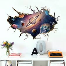Lukisan mural tentang planet lusr angkasa. 23 Lukisan Dinding Tema Luar Angkasa Romi Gambar