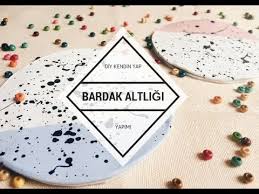 Diy Kendin Yap Bardak Altligi Yapimi Youtube