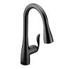Pullout kitchen faucet in matte black. 1