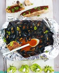 Jamie Olivers 15 Minute Meals Episode 4 Moroccan Mussels Tapenade Toasties Cucumber Salad Jamie Oliver Recipes Jamie Oliver 15 Minute Meals Food