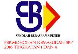 Permohonan kemasukan sekolah berasrama penuh tahun 2020 pendidikan4all. Permohonan Kemasukan 2016 Sekolah Berasrama Penuh Sbp Tingkatan 1 Dan 4 Junablogg