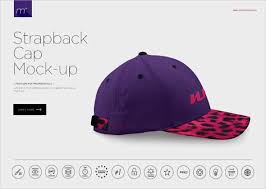 Highlight your logo and brand name using this colorful dad hat mockup from us. Best Strapback Cap Mockup A Baseball Cap Design With Large Flat Brim And Having An Adjustable Strap Which Is Availab Strapback Cap Mocking Free Graphic Design