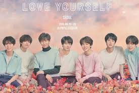 Bts Reveals Poster For Love Yourself Concert Soompi Bts Love Yourself Bts Love Yourself Poster Bts World Tour