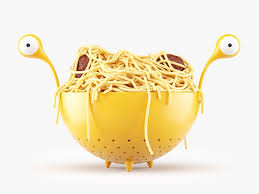 Spaghetti Monster Strainer With Noodles And Meatballs 3d Model In 2020 Flying Spaghetti Monster Noodles Meatballs