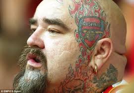 Switzerland midfielder granit xhaka tells us the meaning behind his tattoos in the latest arsenal ink, looking at new designs on instagram and what he'll. Monday Morning Center Back Arsenal Head Tattoo Only For The Most Dedicated