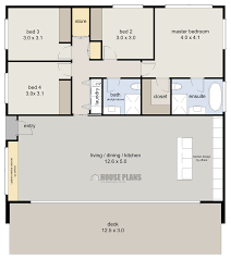 Beach Home Or Holiday Home With Views The Beach 4 Bedroom House Plan Is Designed Toread More Beach House Floor Plans Beach House Flooring Garage House Plans
