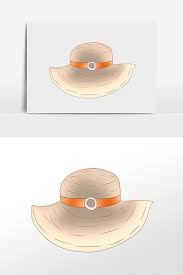 Hand Drawn Summer Travel Lady Visor Hat Illustration Pikbest Graphic Elements Visor Hats Hat Illustration Graphic Elements