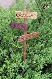 Lord Of The Rings Garden Sign The Hobbit Hobbit Garden Garden Signs