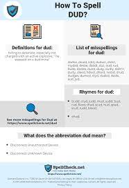 You can also do this: How To Spell Dud And How To Misspell It Too Spellcheck Net