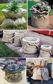 Mentootlet Kreacio Ujrahasznositas Hobbibetonbol Kreativan Diy Concrete Planters Concrete Garden Concrete Diy Garden