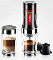 It comes with an easily refillable water tank and a heating component and uses coffee pods or coffee capsules, small enclosed items containing ground coffee. New Portable Hand Press Coffee Maker Mini Espresso Pods Coffee Machine Barsetto Espressomachine Capsule Coffee Machine Pod Coffee Machine Coffee Maker