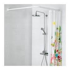 Vikarn Shower Curtain Rod White Ikea Shower Curtain Rods Curtain Rods Shower Curtain Lengths