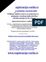 Prirucnik Za Polaganje Vozackog Ispita