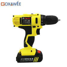 Goxawee 16 8v Electric Drill Lithium Cordless Drill Household Multi Function Electric Screwdriver Power Tool Cordless Drill Electric Drill Electric Screwdriver