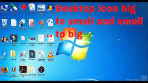 Desktop Icon Too Big Or Small ? | Windows 7/8/10 Change Icon Size | -  Youtube
