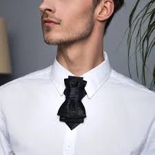 Original Black Bowtie for Stylish Grooms, Elegant Wedding Tie, Unique Gift  for Him