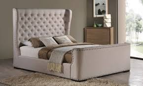 Our custom upholstered beds & headboards bring cool, relaxing style to any bedroom. Gabriella Queen Size Upholstered Bed Queen Upholstered Bed Upholstered Beds Fabric Sleigh Bed