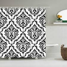 Tusindvis af nye billeder af høj kvalitet tilføjes hver dag. Simple Floral Damask Pattern Bathroom Shower Curtain Decorzee