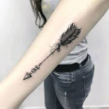 75 Unique Arrow Tattoos Meanings 2021 Guide Arrow Tattoos For Women Feather Tattoos Arrow Forearm Tattoo