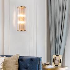 Check spelling or type a new query. Rectangle Cylinder Bathroom Wall Sconce Clear Crystal 2 Lights Contemporary Sconce Light In Brass Beautifulhalo Com