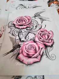 Epingle Sur Rose Tattoo Design