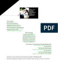(apa sebabnya) dia do bossirna hasian. Sai Anju Ma Au Pdf