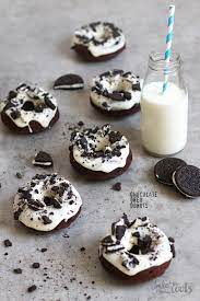 Chocolate Oreo Donuts Bake To The Roots Recipe Oreo Donuts Donut Dessert Baked Donuts