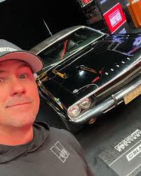 Random pic with the Black Ghost! This legendary Mopar has been our special  guest onstage for the past couple @mecum_auctions… it's going across the  block next month in Indy at the Spring
