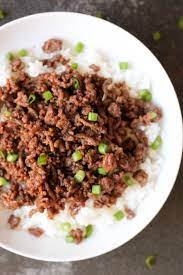 Korean Beef And Rice Recipe Recipe Korean Beef And Rice Recipe Beef Recipes Korean Beef Recipes