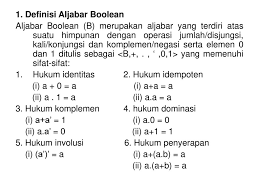 Apakah yang dimaksud dengan aljabar boolean? Pertemuan 9 Aljabar Boolean Ppt Download