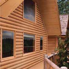 Cabin siding faux log fake trulog. 8 In X 192 In Wood Spruce Log Cabin Siding 42578 The Home Depot