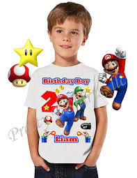 Product title super mario bros. Amazon Com Mario Birthday Shirt Add Any Name And Age Super Mario Birthday Shirt Custom Birthday Shirt Mario Handmade