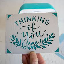 See more ideas about cards, cards handmade, inspirational cards. Make Your Own Cricut Joy Thinking Of You Card But First Joy