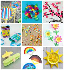 Make wonderful, simple crafts with things found around the these crafts projects are for preschoolers, and kindergartners. 50 Quick Easy Kids Crafts That Anyone Can Make Happiness Is Homemade