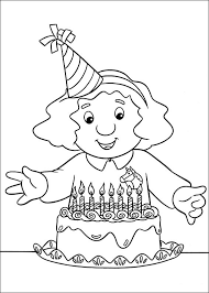 Pat a cake coloring page 1. Printable Coloring Book Postman Pat 7